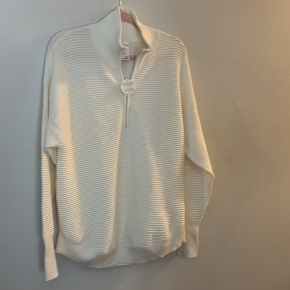 NWT ARIES RIBBED WHITE SWEATER - Picture 7 of 15